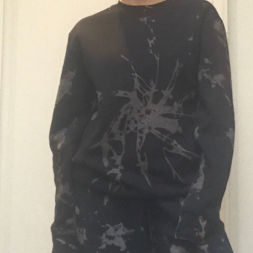 One of a kind reverse tie dye sweatset.FOR CHARITY - Picture 2 of 2